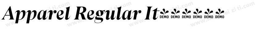 Apparel Regular It字体转换